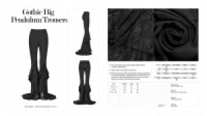  Gothic Big Pendulum Trousers Punk Rave WK-379XCF/BK -  