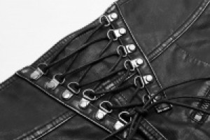     Handsome Punk PU Leather Shorts Punk Rave WK-380XDF/BK -  