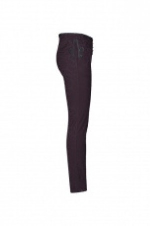  Gothic Floral Metal Swallow Black Suit Trousers -  2