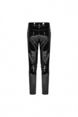  Military Painted Pants Punk Rave WK-386XCM/BK-BRI -  