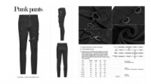 Punk pants Punk Rave WK-388XCM/BK -  
