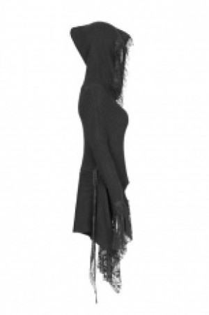  Dark Gothic Women Sweater Punk Rave WM-043TMF/BK -  