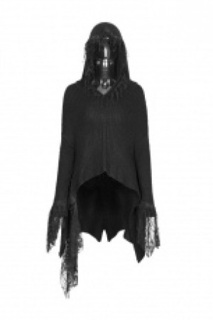  Dark Gothic Women Sweater Punk Rave WM-043TMF/BK -  