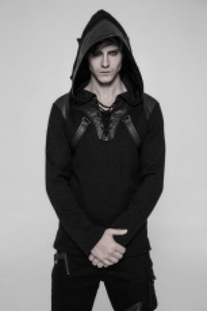  Punk Pullovers Sweater Punk Rave WM-044TMM/BK -  