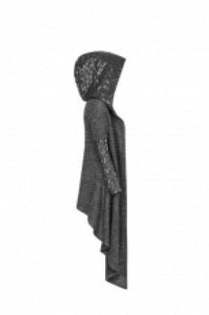  Gothic Weird Medium long Cardigan Sweater Punk Rave WM-045KMF/BK -  