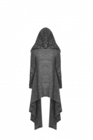  Gothic Weird Medium long Cardigan Sweater Punk Rave WM-045KMF/BK -  
