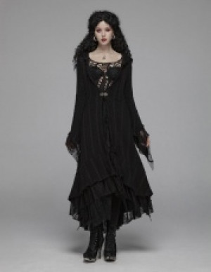  Gothic Woolen Cardigan Punk Rave WM-047BMF/BK -  
