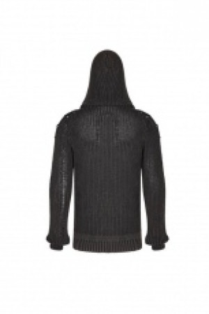  Punk Vintage Hooded Sweater Punk Rave WM-052TMM/BK-CO -  