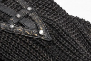  Punk Vintage Hooded Sweater Punk Rave WM-052TMM/BK-CO -  