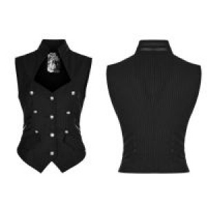         Military Uniform Sleeveless Vest Punk Rave WY-774MJF/BK /  / -  