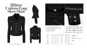  Military uniform long sleeve shirt -  8