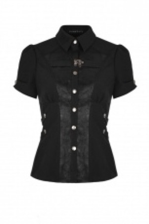  Handsome Punk Shirt Punk Rave WY-827CDF/BK -  