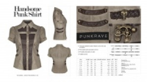  Handsome Punk Shirt Punk Rave WY-827CDF/CO /    / -  