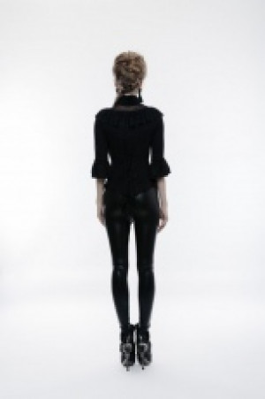  Gothic phoenix tail three quarter sleeve shirt Punk Rave WY-830CCF/BK -  