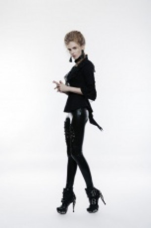  Gothic phoenix tail three quarter sleeve shirt Punk Rave WY-830CCF/BK -  