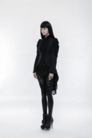  Gothic Gorgeous vintage long coat Punk Rave WY-831LCF/BK -  
