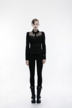  Handsome Punk Military Shirt Punk Rave WY-833CCF/BK /    / -  