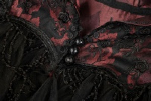  The gothic bat short cloak Punk Rave WY-834DPF/BK-RD -  