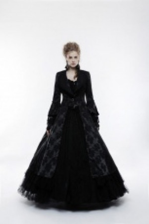  Gorgeous Gothic Coat Punk Rave WY-844LCF/BK -  