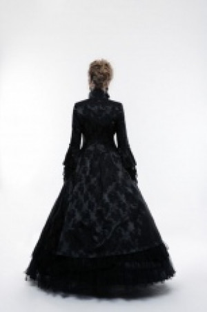  Gorgeous Gothic Coat Punk Rave WY-844LCF/BK -  