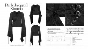  Punk Jacquard Kimono Punk Rave WY-855XDF/BK -  
