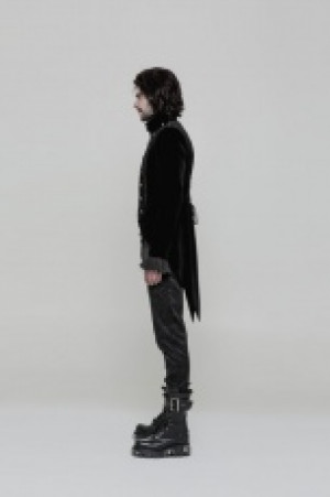  Gothic Short Dress Coat Punk Rave WY-857LDM/BK-RD -  