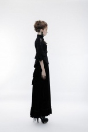  Gothic Cropped Sleeves Shirt -  6