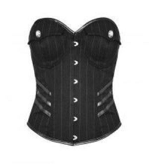     Military Uniform Striped Corset Punk Rave WY-884SYF/BK /  / -  