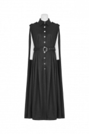  Two Wear Long Military Uniform Cloaks Punk Rave WY-885DPF/BK -  