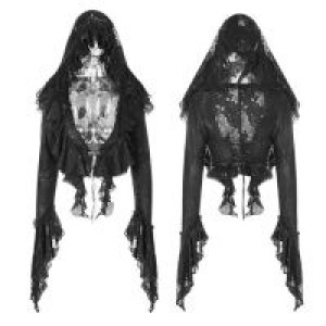  Gothic Decadent Short Coat Punk Rave WY-886XDF/BK -  