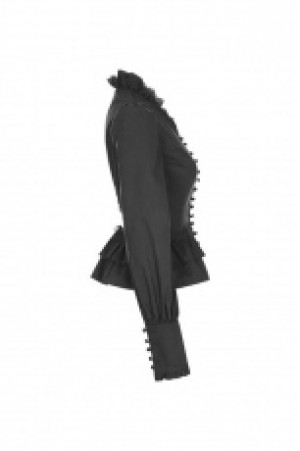  Gothic Long Sleeve Shirt Punk Rave WY-889CCF/BK -  
