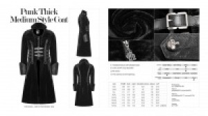  PUNK Thick Medium Style Coat -  8