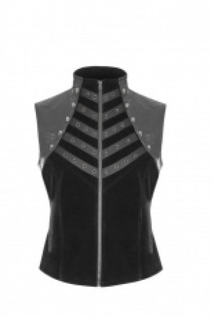  Punk Metal Vest Punk Rave WY-910MJM/BK -  