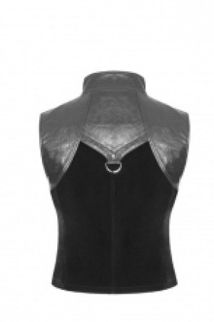  Punk Metal Vest Punk Rave WY-910MJM/BK -  