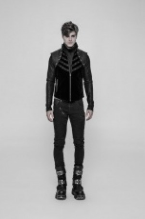  Punk Metal Vest Punk Rave WY-910MJM/BK -  