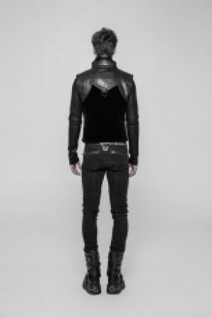  Punk Metal Vest Punk Rave WY-910MJM/BK -  