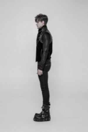  Punk Metal Vest Punk Rave WY-910MJM/BK -  