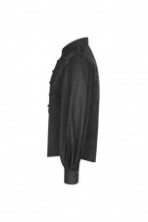  Uniform Retro long-sleeved Shirt Punk Rave WY-914CCM/BK -  