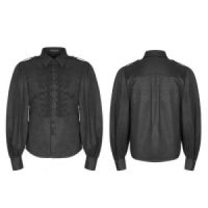  Uniform Retro long-sleeved Shirt Punk Rave WY-914CCM/BK -  