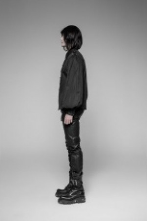  Uniform Retro long-sleeved Shirt Punk Rave WY-914CCM/BK -  
