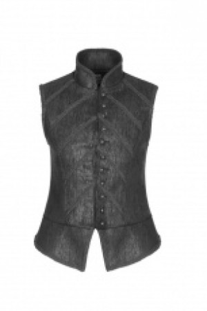  Victoria's Retro Court Vest Punk Rave WY-917MJM/BK /   / -  
