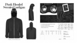  Punk Hooded Sweater Cardigan Punk Rave WY-921ZDM/BK -  