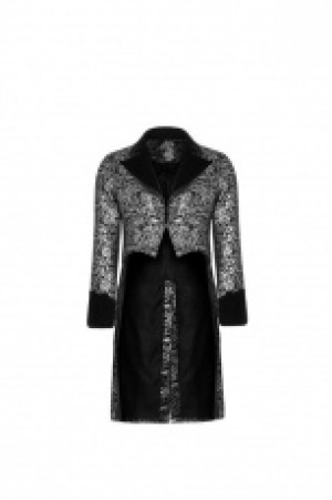  Gothic Dress with Swallow Tail Coat Punk Rave WY-922LCM/BK-SI -  