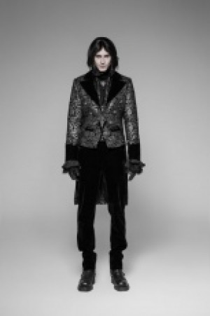  Gothic Dress with Swallow Tail Coat Punk Rave WY-922LCM/BK-SI -  