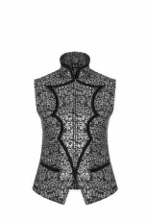  Gothic Bat Collar Dress Vest Punk Rave WY-923MJM/BK-SI -  