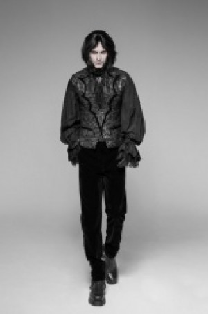  Gothic Bat Collar Dress Vest Punk Rave WY-923MJM/BK-SI -  