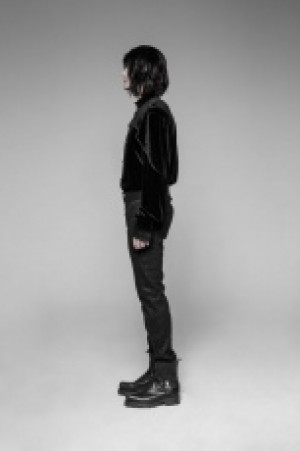 Gothic Golden Velvet Shirt -  4