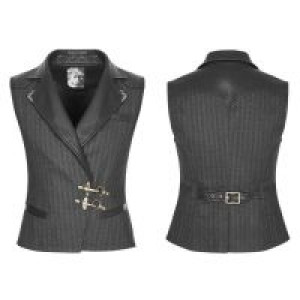  Steampunk Quiff Vest Punk Rave WY-929MJM/BK -  