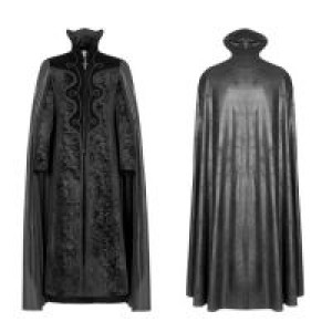  Gothic Night Count Cloak Long Coat Punk Rave WY-934LCM/BK -  
