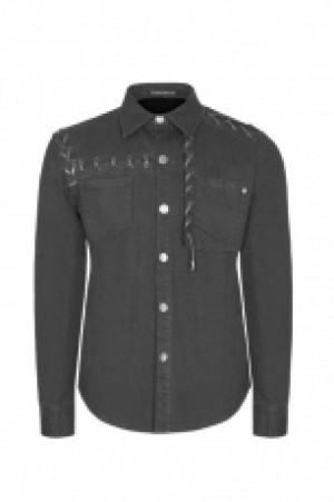  Punk Long-sleeved Shirt Punk Rave WY-939CCM/BK -  